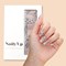 Vernis autocollant love notes - manucure facile longue tenue Nude dentelle noire