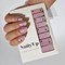 Vernis autocollant dream glaze - manucure facile longue tenue Rose mauve cœurs et confettis