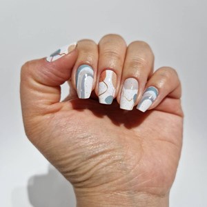 Vernis autocollant boho dreams - manucure facile longue tenue Pastel patchwork