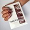 Vernis autocollant moka chic - manucure facile longue tenue Marbré latte chocolat