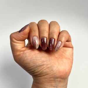 Vernis autocollant moka chic - manucure facile longue tenue Marbré latte chocolat