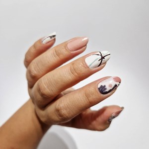 Vernis autocollant abstract vibes - manucure facile longue tenue Abstrait multicolore