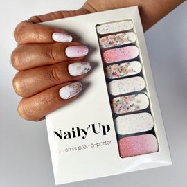 Vernis autocollant floral bliss - manucure facile longue tenue