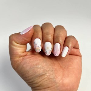 Vernis autocollant floral bliss - manucure facile longue tenue Fleurs et confettis