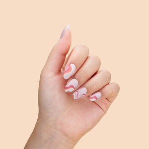 Vernis autocollant wavy vibes - manucure facile longue tenue Wavy rose