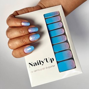Vernis autocollant candy boomer - manucure facile longue tenue Babyboomer aqua