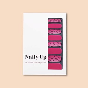 Vernis autocollant sunny days - manucure facile longue tenue Rouge wavy