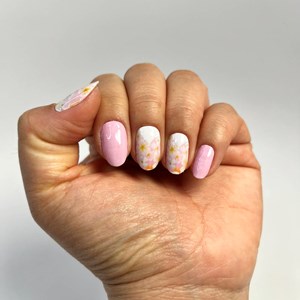 Vernis autocollant blossom touch - manucure facile longue tenue Rose floral