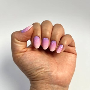 Vernis autocollant ombre lilac - manucure facile longue tenue Babyboomer violet