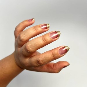 Vernis autocollant french sparkle - manucure facile longue tenue French pailletée