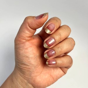 Vernis autocollant french sparkle - manucure facile longue tenue French pailletée