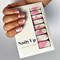 Vernis autocollant pink waves - manucure facile longue tenue Wavy rose transparent
