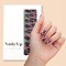Vernis autocollant enchanted blooms - manucure facile longue tenue Noir fleuri