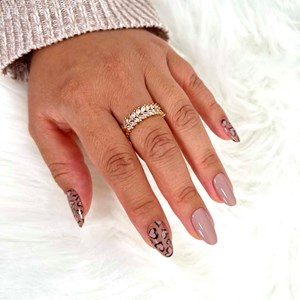 Vernis autocollant savage love - manucure facile longue tenue Léopard cœurs