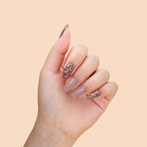 Vernis autocollant savage love - manucure facile longue tenue Léopard cœurs