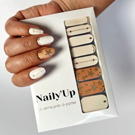 Vernis autocollant astro beige - manucure facile longue tenue