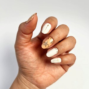 Vernis autocollant astro beige - manucure facile longue tenue Beige astral