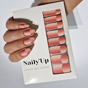 Vernis autocollant coral whisper - manucure facile longue tenue Corail dégradé