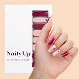 Vernis autocollant éclat de renne - manucure facile longue tenue