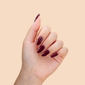 Stickers ongles en gel bordeaux chic - manucure facile en gel uv Bordeaux