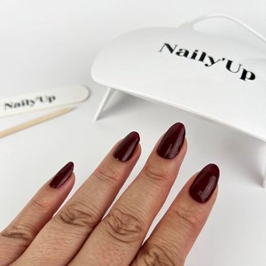 Stickers ongles en gel bordeaux chic - manucure facile en gel uv Bordeaux