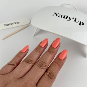 Stickers ongles en gel orange corail - manucure facile en gel uv Corail