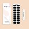 Stickers ongles en gel dark black - manucure facile en gel uv Noir