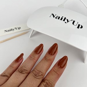 Stickers ongles en gel terracotta - manucure facile en gel uv Terracotta