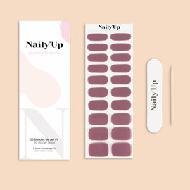 Stickers ongles en gel prune - manucure facile en gel uv