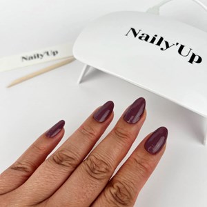 Stickers ongles en gel prune - manucure facile en gel uv Prune