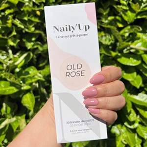 Stickers ongles en gel old rose - manucure facile en gel uv Vieux rose