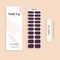 Stickers ongles en gel aubergine - manucure facile en gel uv Aubergine
