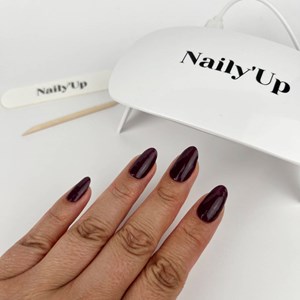 Stickers ongles en gel aubergine - manucure facile en gel uv Aubergine