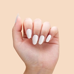 Stickers ongles en gel blanc crème - manucure facile en gel uv Creme vanille