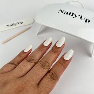 Stickers ongles en gel blanc crème - manucure facile en gel uv Creme vanille