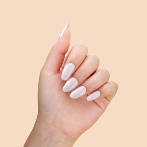 Stickers ongles en gel baby pink - manucure facile en gel uv Rose Pâle