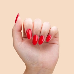 Stickers ongles en gel classic red - manucure facile en gel uv Rouge