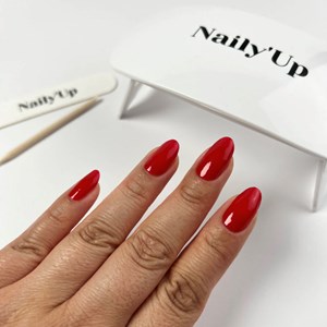 Stickers ongles en gel classic red - manucure facile en gel uv Rouge