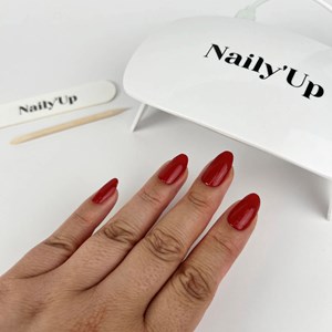 Stickers ongles en gel red velvet - manucure facile en gel uv Rouge intense