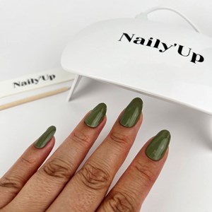 Stickers ongles en gel vert khaki - manucure facile en gel uv Vert olive