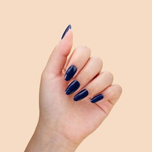 Stickers ongles en gel bleu nuit - manucure facile en gel uv Bleu nuit