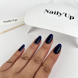 Stickers ongles en gel bleu nuit - manucure facile en gel uv Bleu nuit