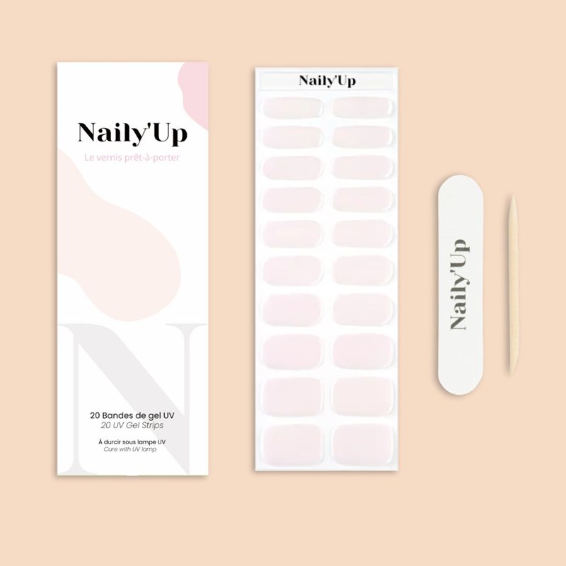 Naily'Up - Stickers ongles en gel perle nacrée - manucure facile en gel uv