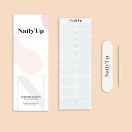 Stickers ongles en gel aqua pastel - manucure facile en gel uv