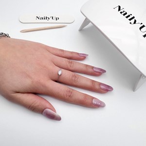 Stickers ongles en gel poussière de rose - manucure facile en gel uv Rose poudré