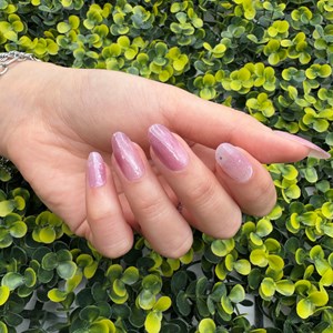Stickers ongles en gel poussière de rose - manucure facile en gel uv Rose poudré