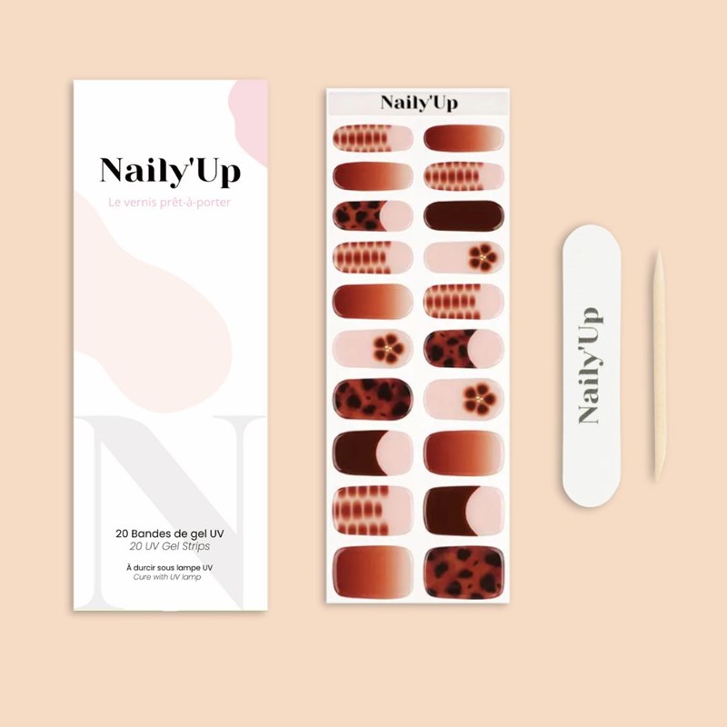 Naily'Up - Stickers ongles en gel écaille d’automne - manucure facile en gel uv