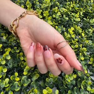 Stickers ongles en gel écaille d’automne - manucure facile en gel uv Écaille