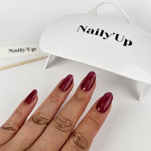 Stickers ongles en gel framboise cat eye - manucure facile en gel uv Framboise