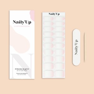 Stickers ongles en gel babyboomer - manucure facile en gel uv Babyboomer